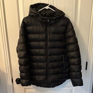 Brand New Black Insulated Puffer Jacket with Hood